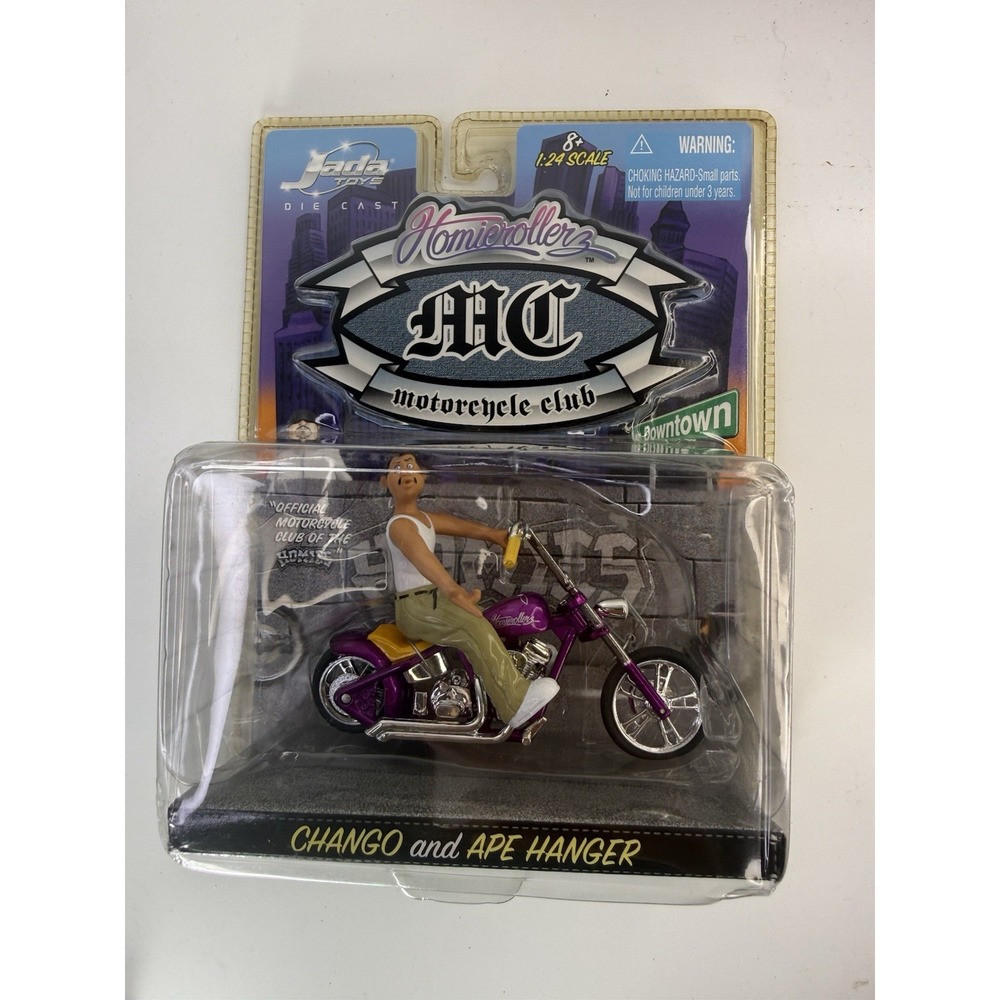 Jada Toys Homie Rollerz "Chango & Ape Hanger" Diecast MotorcycleClub 1:24 Scale